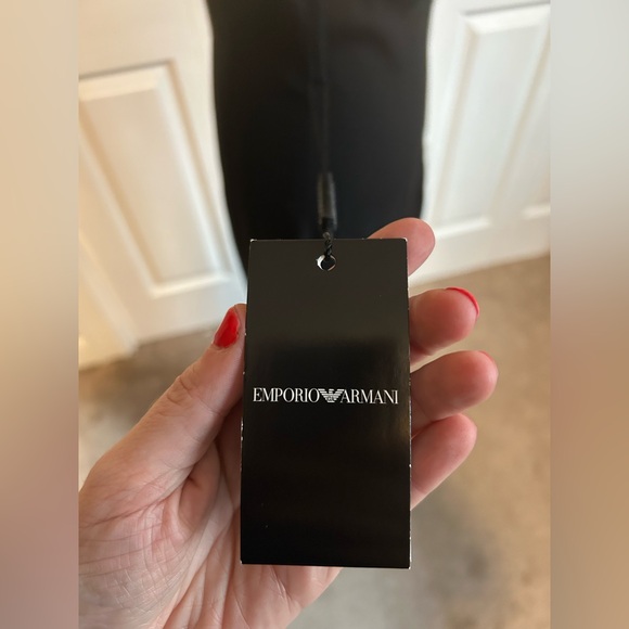 Emporio Armani Black Sequin Sleeveless Halter Gown - Picture 9 of 16